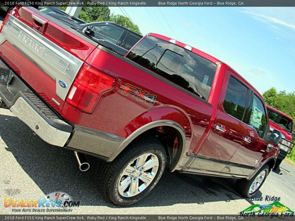 2018 Ford F150 King Ranch SuperCrew 4x4 Ruby Red / King Ranch Kingsville Photo #36