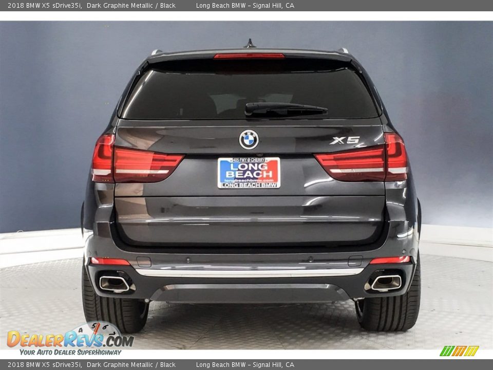 2018 BMW X5 sDrive35i Dark Graphite Metallic / Black Photo #4