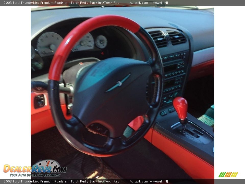 2003 Ford Thunderbird Premium Roadster Torch Red / Black Ink/Torch Red Photo #11