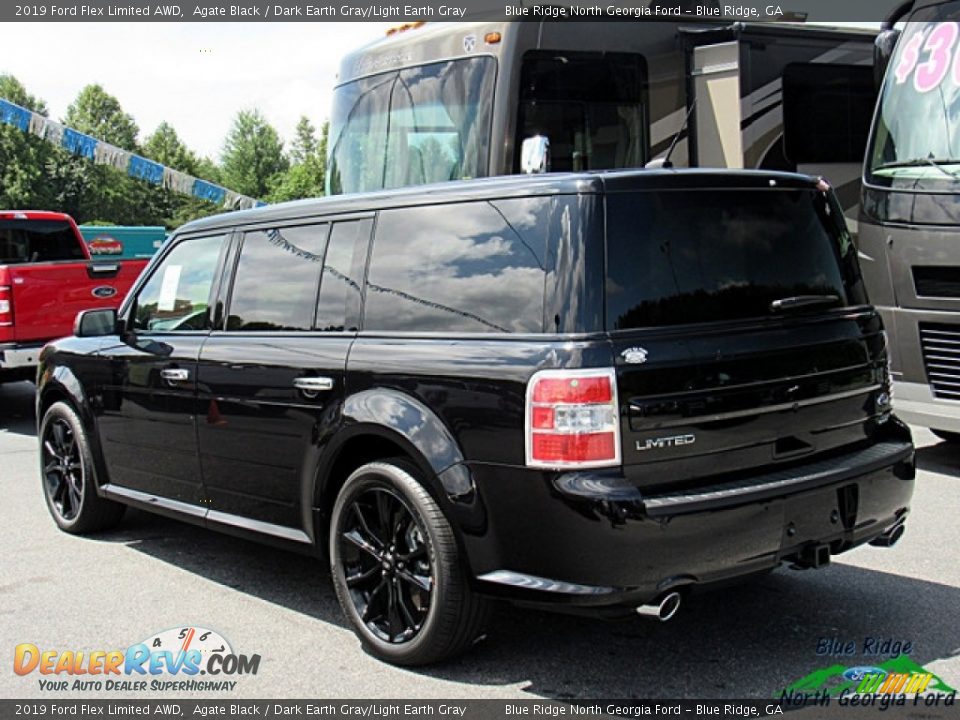 2019 Ford Flex Limited AWD Agate Black / Dark Earth Gray/Light Earth Gray Photo #3