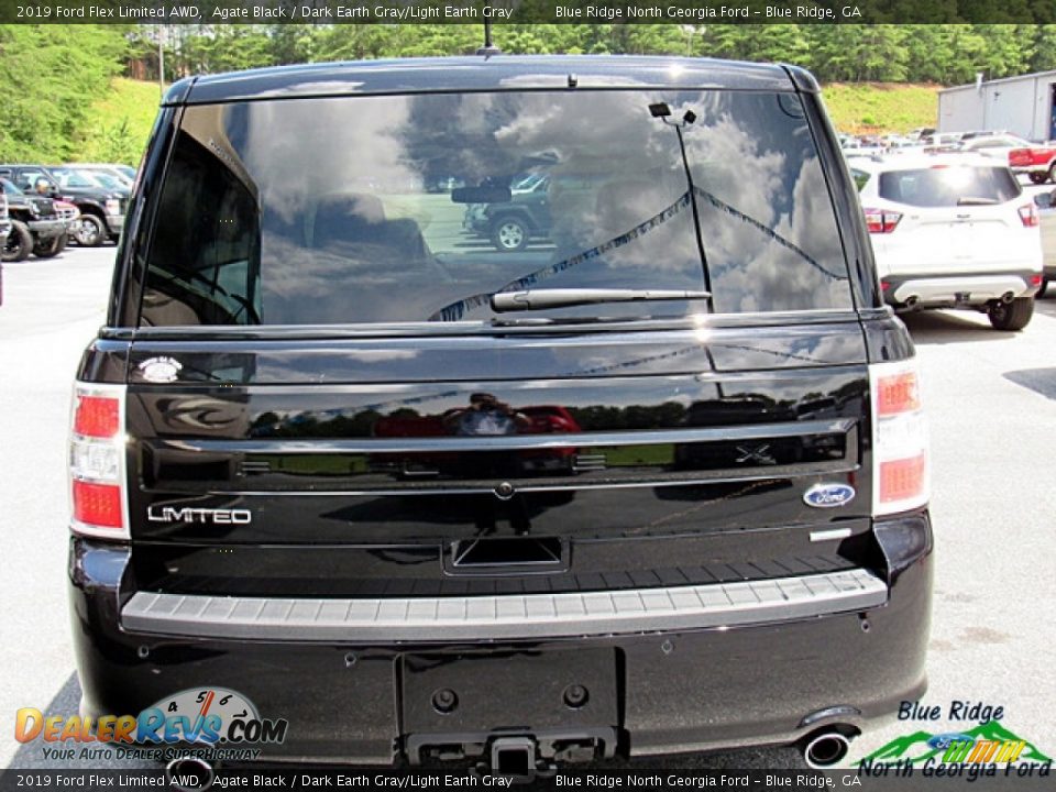 2019 Ford Flex Limited AWD Agate Black / Dark Earth Gray/Light Earth Gray Photo #4