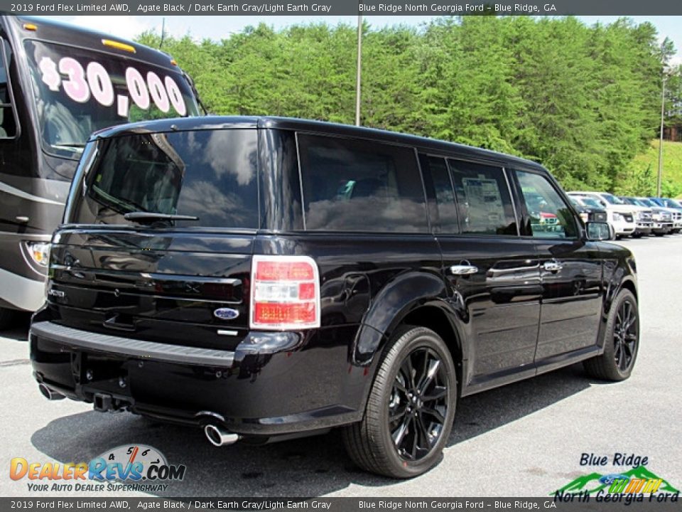 2019 Ford Flex Limited AWD Agate Black / Dark Earth Gray/Light Earth Gray Photo #5