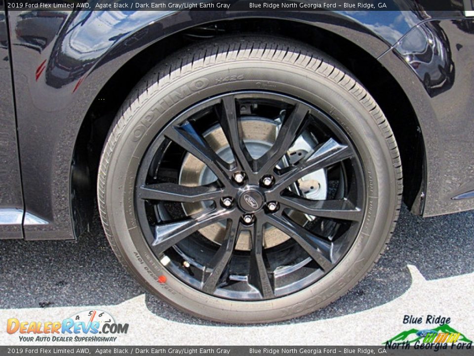 2019 Ford Flex Limited AWD Agate Black / Dark Earth Gray/Light Earth Gray Photo #9