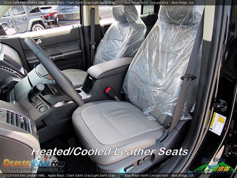 2019 Ford Flex Limited AWD Agate Black / Dark Earth Gray/Light Earth Gray Photo #10