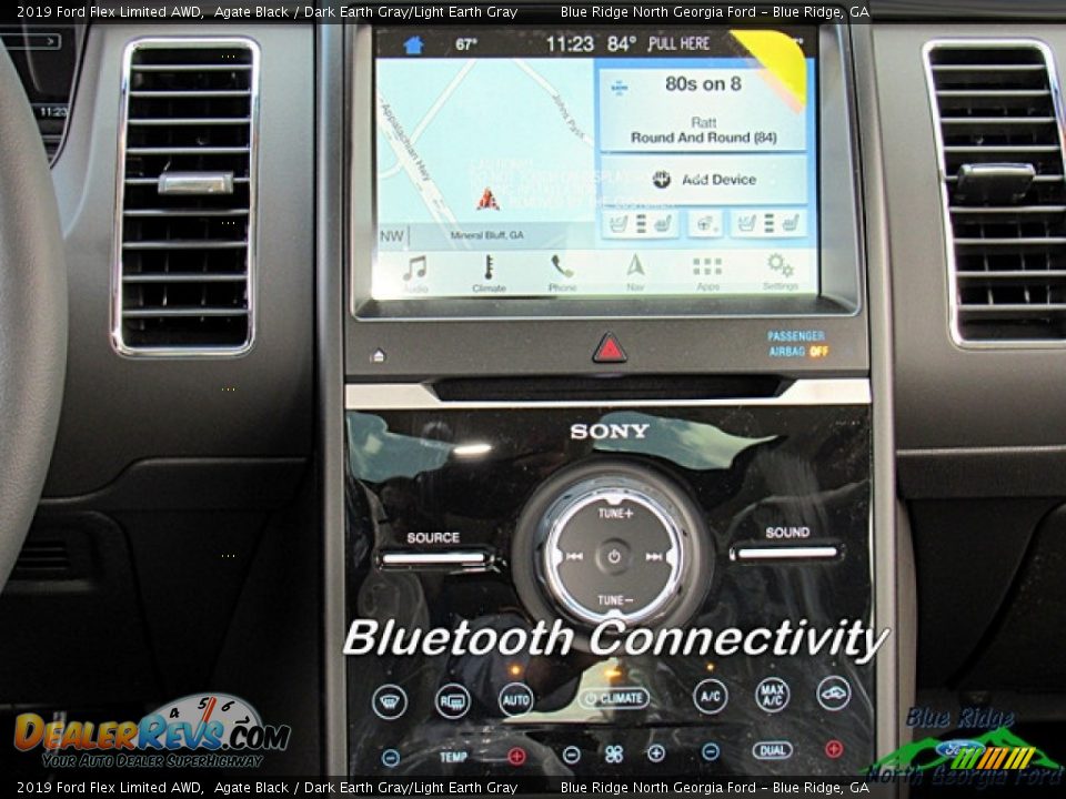 2019 Ford Flex Limited AWD Agate Black / Dark Earth Gray/Light Earth Gray Photo #17