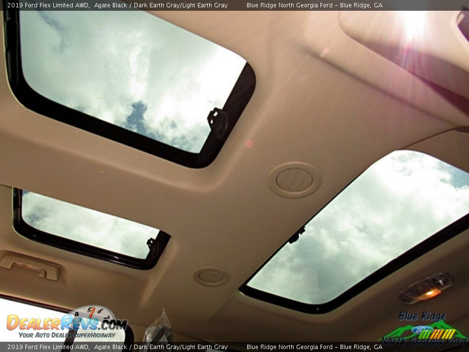 2019 Ford Flex Limited AWD Agate Black / Dark Earth Gray/Light Earth Gray Photo #23