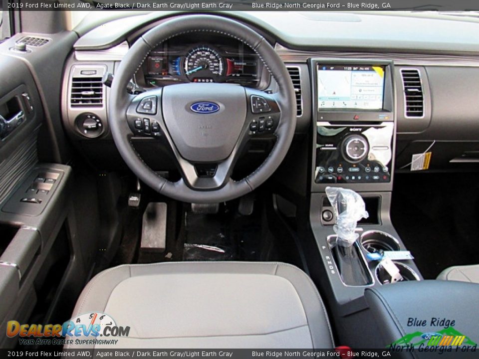2019 Ford Flex Limited AWD Agate Black / Dark Earth Gray/Light Earth Gray Photo #25