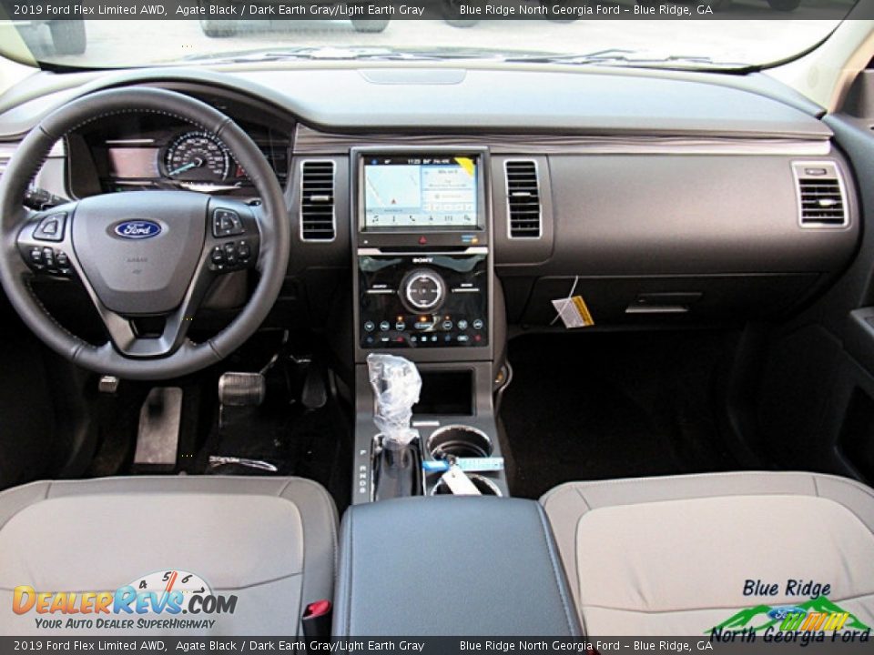 2019 Ford Flex Limited AWD Agate Black / Dark Earth Gray/Light Earth Gray Photo #26