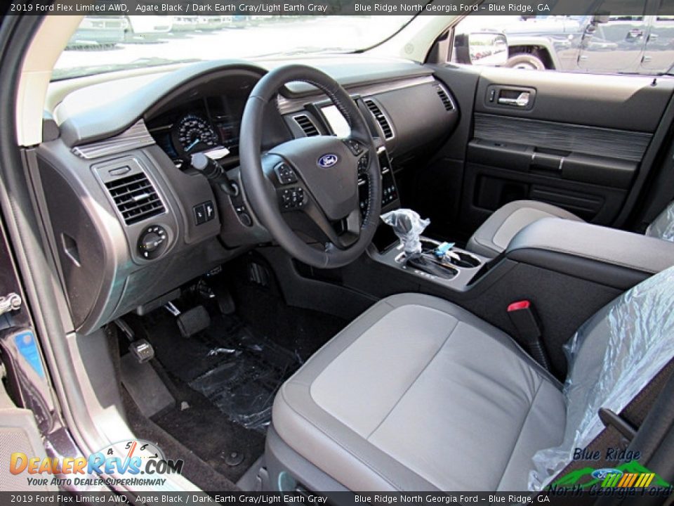 2019 Ford Flex Limited AWD Agate Black / Dark Earth Gray/Light Earth Gray Photo #28
