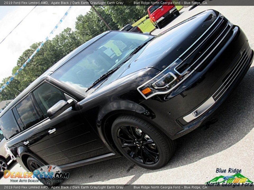 2019 Ford Flex Limited AWD Agate Black / Dark Earth Gray/Light Earth Gray Photo #32