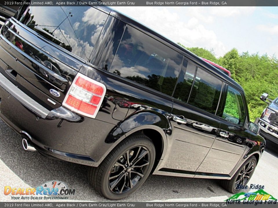 2019 Ford Flex Limited AWD Agate Black / Dark Earth Gray/Light Earth Gray Photo #33