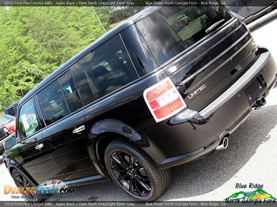 2019 Ford Flex Limited AWD Agate Black / Dark Earth Gray/Light Earth Gray Photo #34