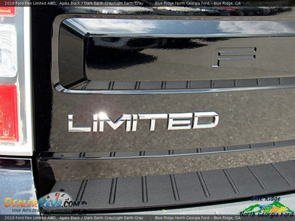 2019 Ford Flex Limited AWD Agate Black / Dark Earth Gray/Light Earth Gray Photo #35