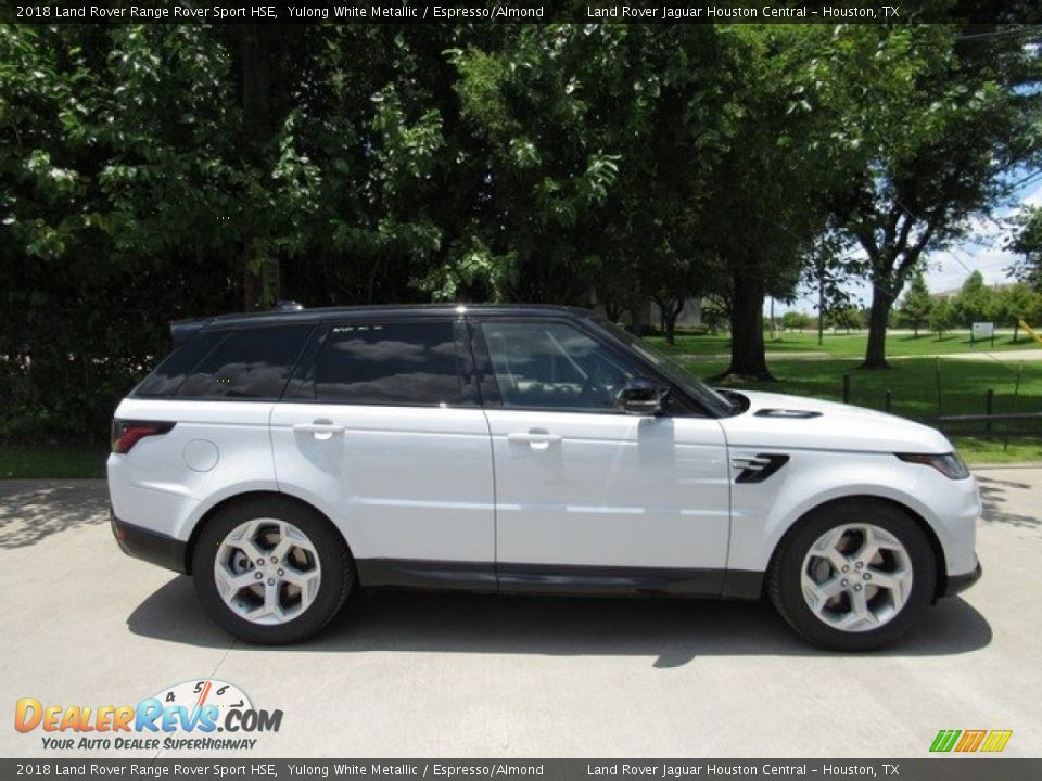 2018 Land Rover Range Rover Sport HSE Yulong White Metallic / Espresso/Almond Photo #6
