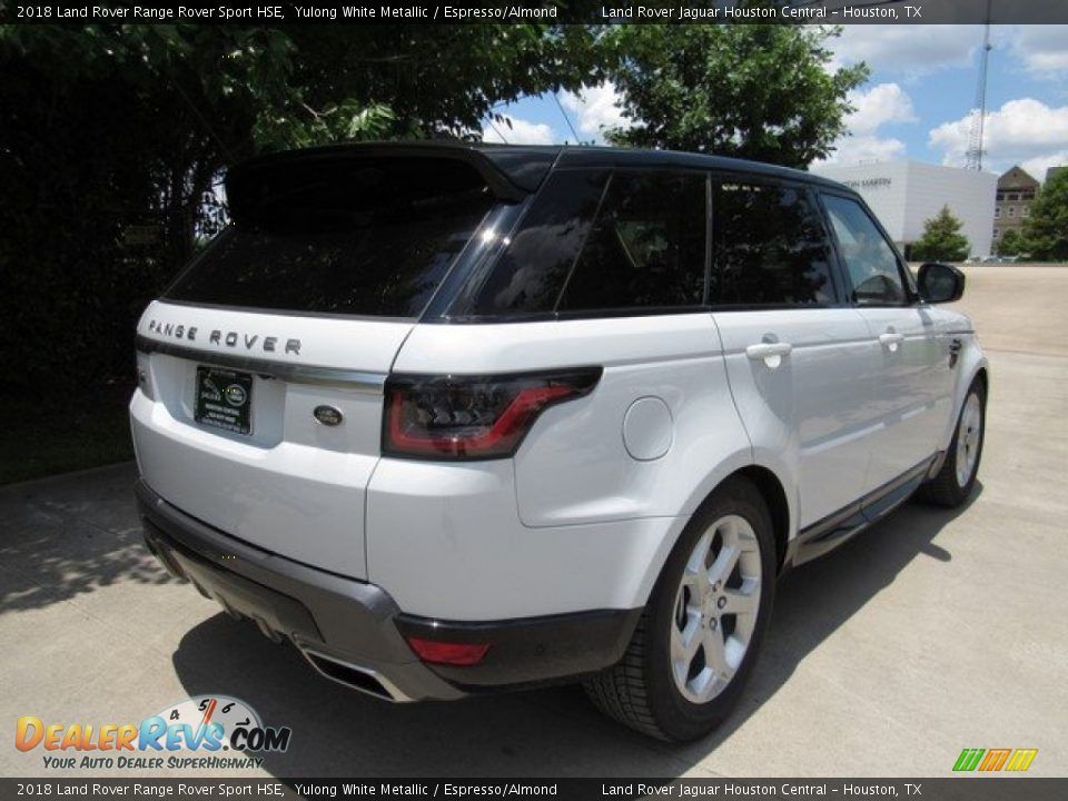 2018 Land Rover Range Rover Sport HSE Yulong White Metallic / Espresso/Almond Photo #7