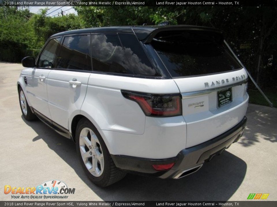 2018 Land Rover Range Rover Sport HSE Yulong White Metallic / Espresso/Almond Photo #12