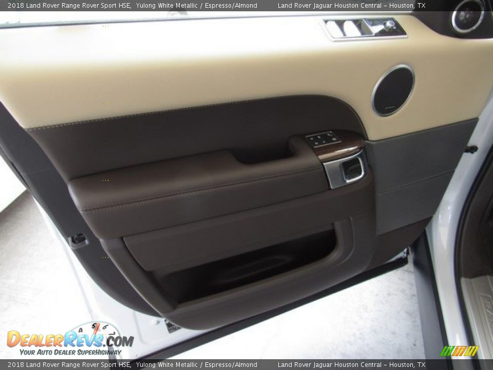2018 Land Rover Range Rover Sport HSE Yulong White Metallic / Espresso/Almond Photo #24