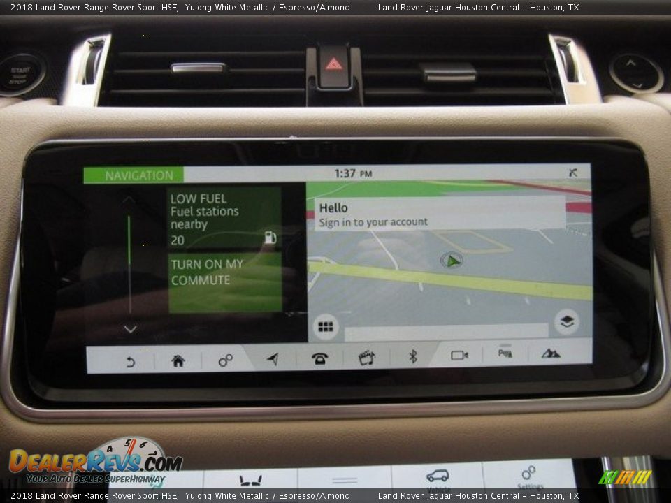 2018 Land Rover Range Rover Sport HSE Yulong White Metallic / Espresso/Almond Photo #33
