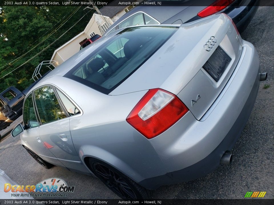 2003 Audi A4 3.0 quattro Sedan Light Silver Metallic / Ebony Photo #3