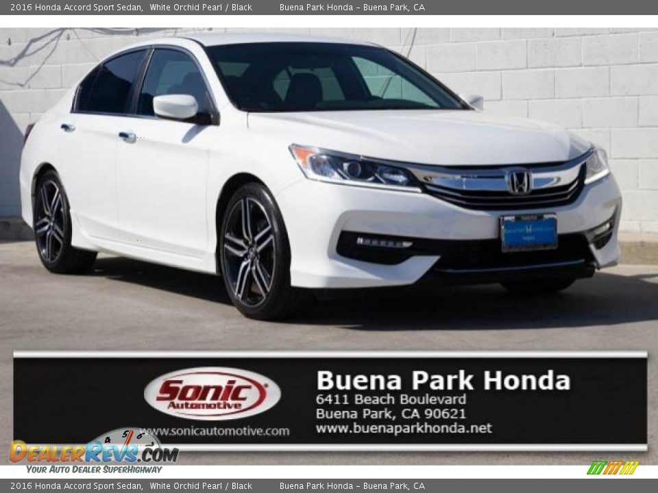 2016 Honda Accord Sport Sedan White Orchid Pearl / Black Photo #1