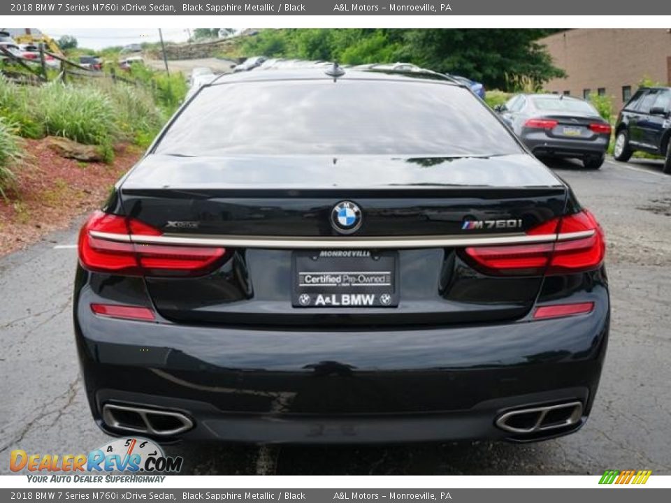 2018 BMW 7 Series M760i xDrive Sedan Black Sapphire Metallic / Black Photo #7
