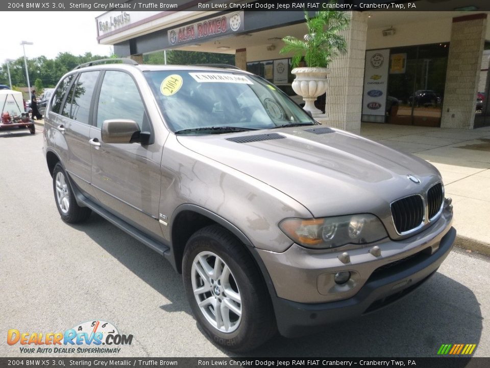 2004 BMW X5 3.0i Sterling Grey Metallic / Truffle Brown Photo #5