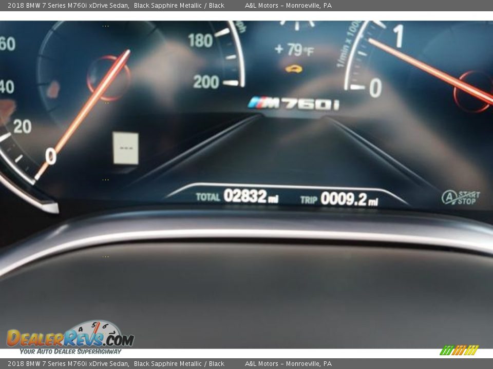 2018 BMW 7 Series M760i xDrive Sedan Black Sapphire Metallic / Black Photo #15