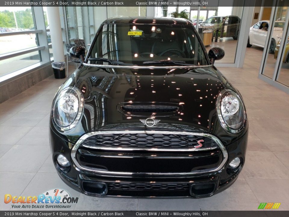 2019 Mini Hardtop Cooper S 4 Door Midnight Black / Carbon Black Photo #4