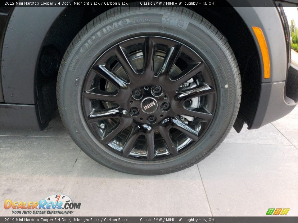 2019 Mini Hardtop Cooper S 4 Door Midnight Black / Carbon Black Photo #5