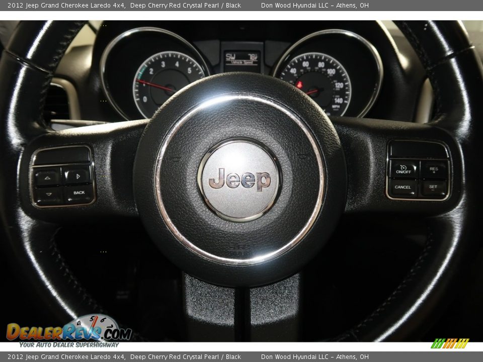 2012 Jeep Grand Cherokee Laredo 4x4 Deep Cherry Red Crystal Pearl / Black Photo #15