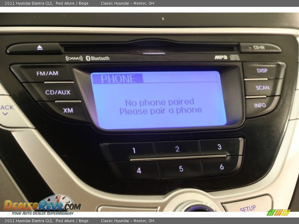 2011 Hyundai Elantra GLS Red Allure / Beige Photo #9