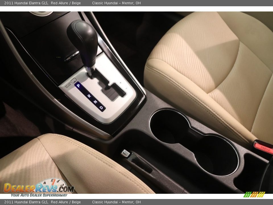 2011 Hyundai Elantra GLS Red Allure / Beige Photo #10