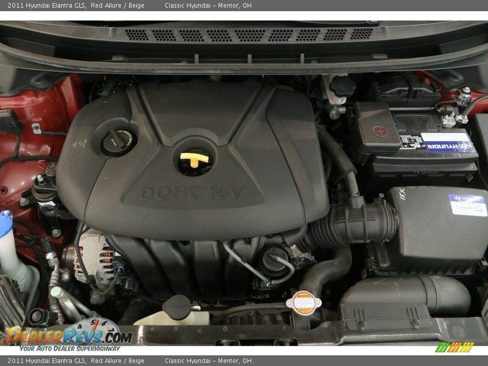 2011 Hyundai Elantra GLS Red Allure / Beige Photo #16