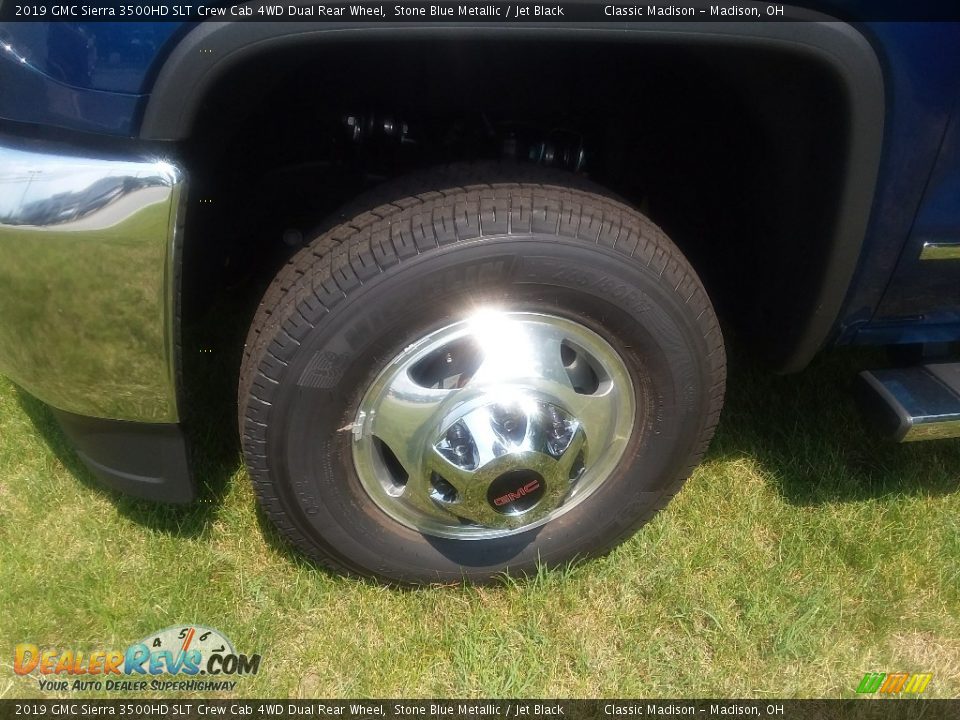 2019 GMC Sierra 3500HD SLT Crew Cab 4WD Dual Rear Wheel Stone Blue Metallic / Jet Black Photo #14