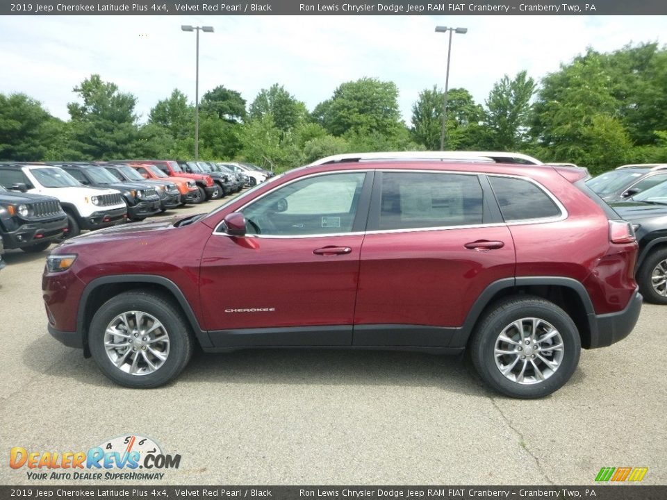 2019 Jeep Cherokee Latitude Plus 4x4 Velvet Red Pearl / Black Photo #2