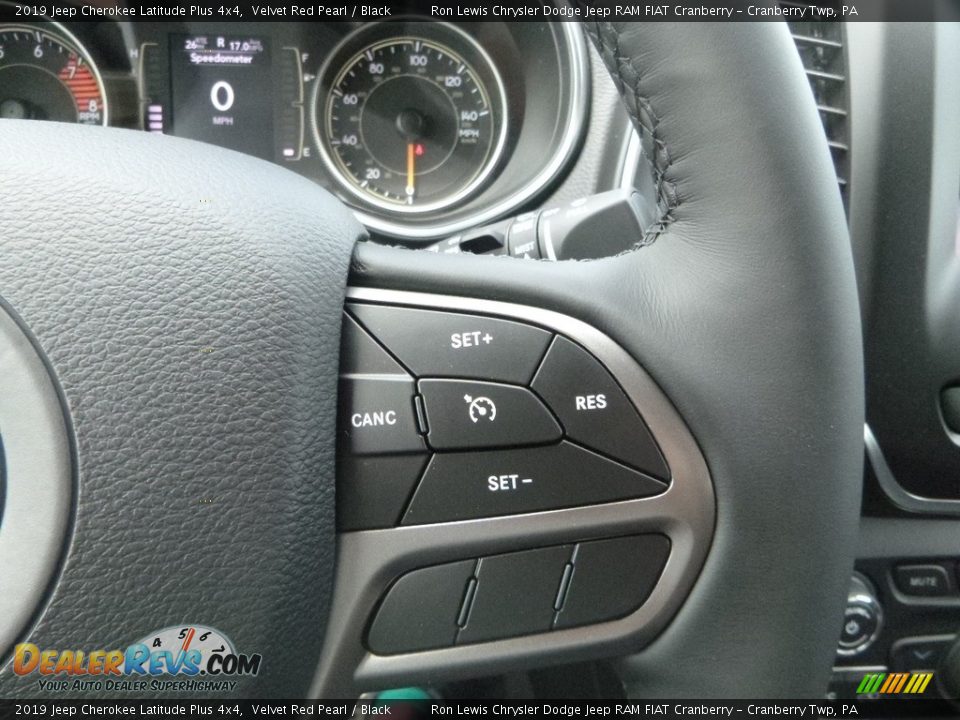 2019 Jeep Cherokee Latitude Plus 4x4 Velvet Red Pearl / Black Photo #18