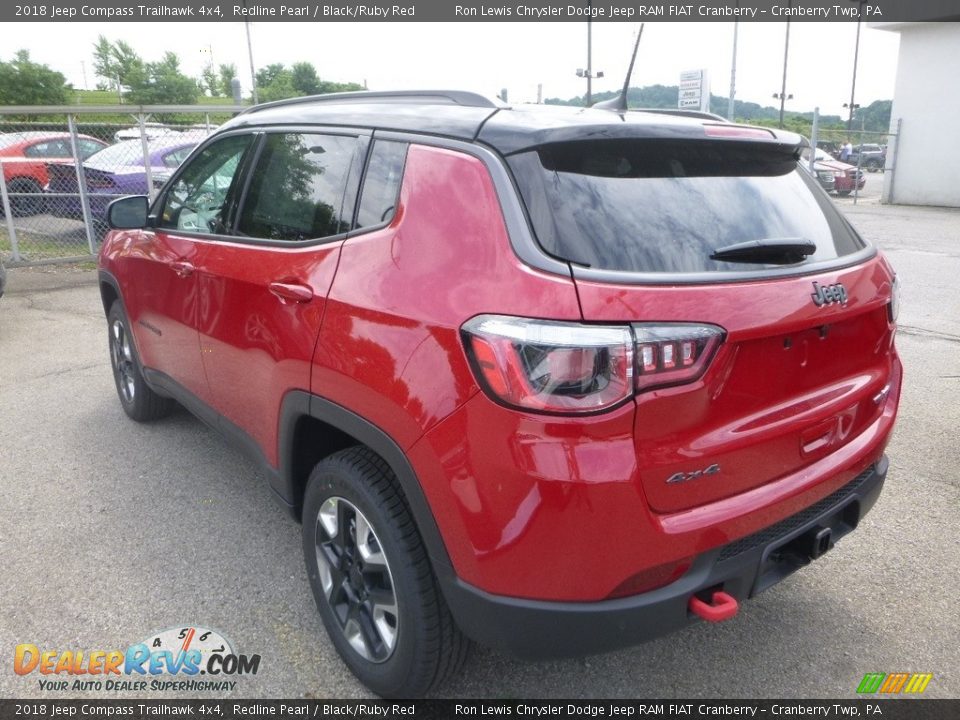 2018 Jeep Compass Trailhawk 4x4 Redline Pearl / Black/Ruby Red Photo #3