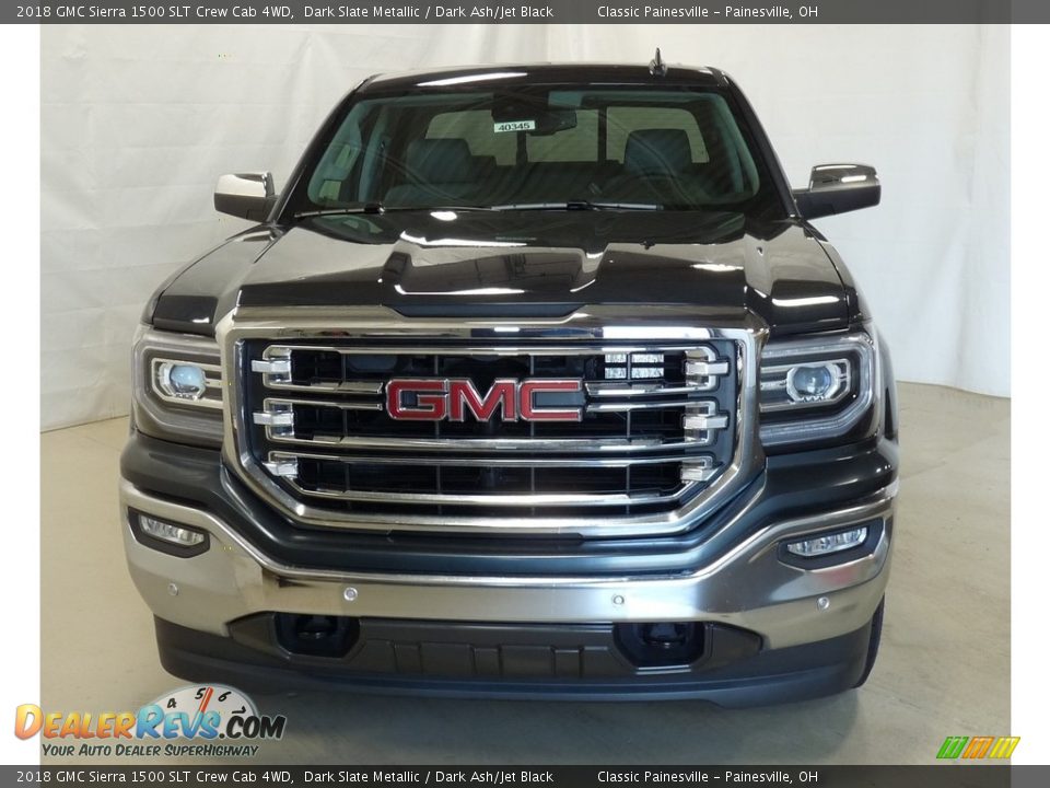2018 GMC Sierra 1500 SLT Crew Cab 4WD Dark Slate Metallic / Dark Ash/Jet Black Photo #4