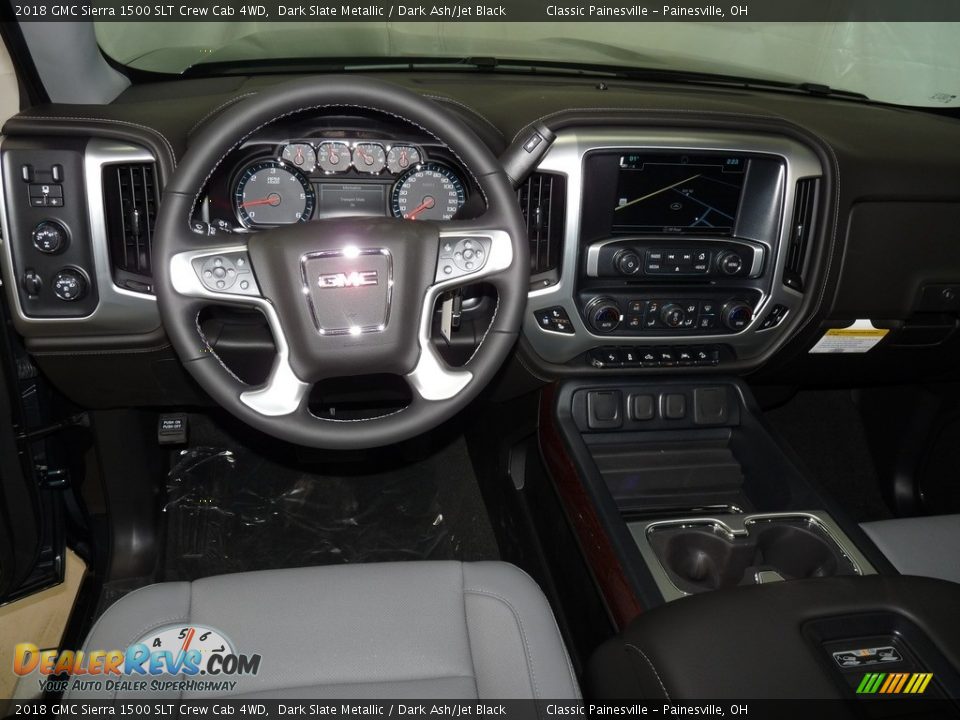 2018 GMC Sierra 1500 SLT Crew Cab 4WD Dark Slate Metallic / Dark Ash/Jet Black Photo #8
