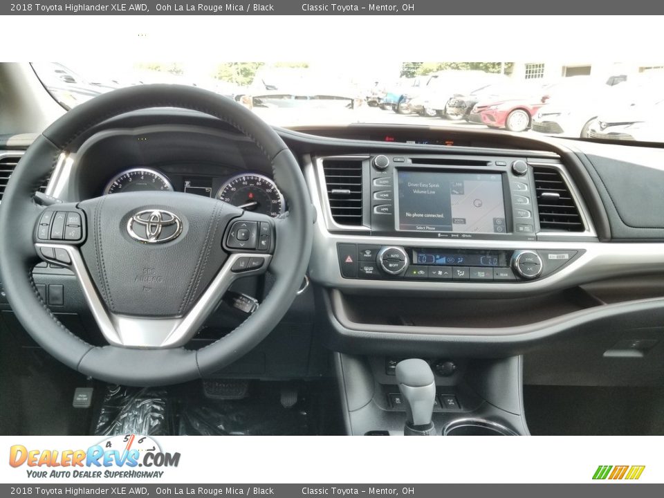 2018 Toyota Highlander XLE AWD Ooh La La Rouge Mica / Black Photo #5