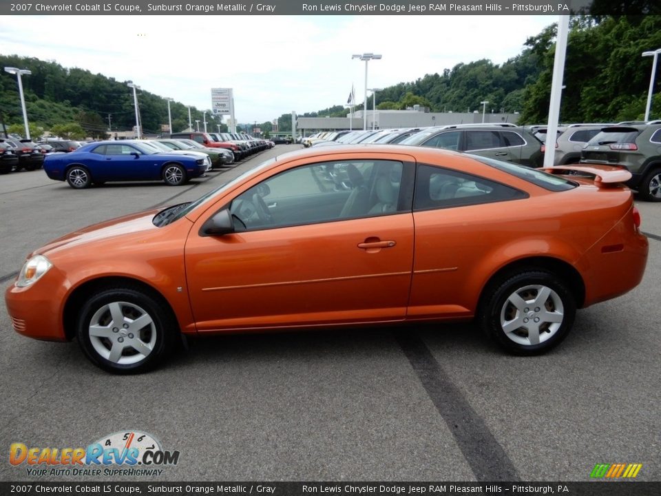 2007 Chevrolet Cobalt LS Coupe Sunburst Orange Metallic / Gray Photo #2