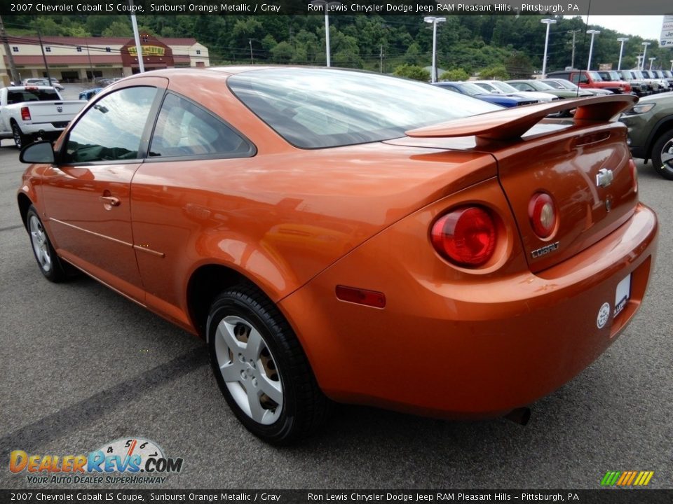 2007 Chevrolet Cobalt LS Coupe Sunburst Orange Metallic / Gray Photo #3