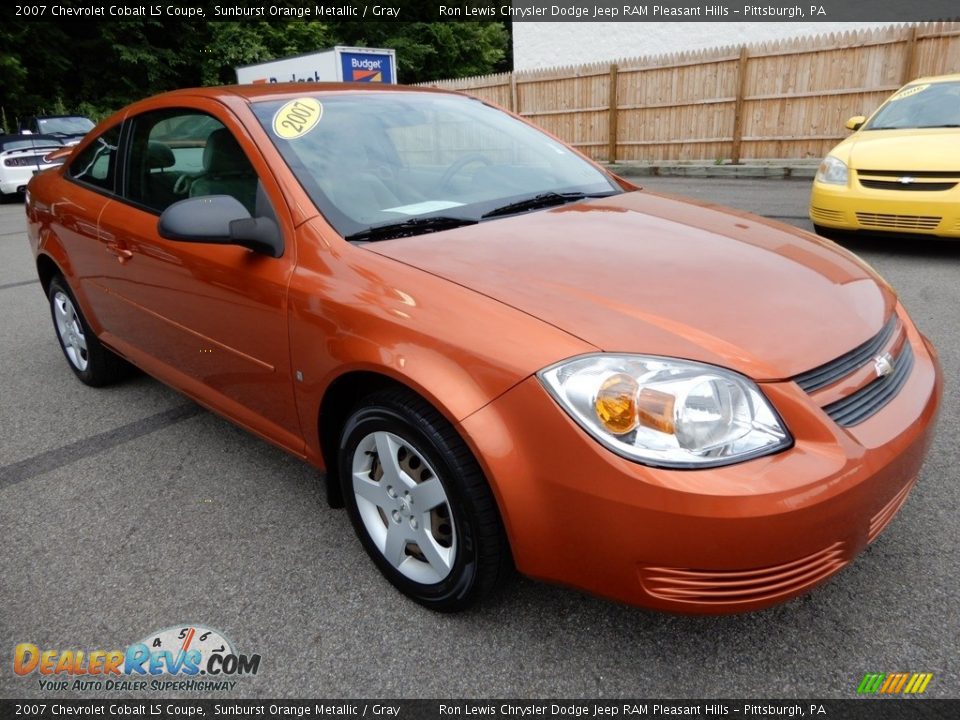 2007 Chevrolet Cobalt LS Coupe Sunburst Orange Metallic / Gray Photo #7