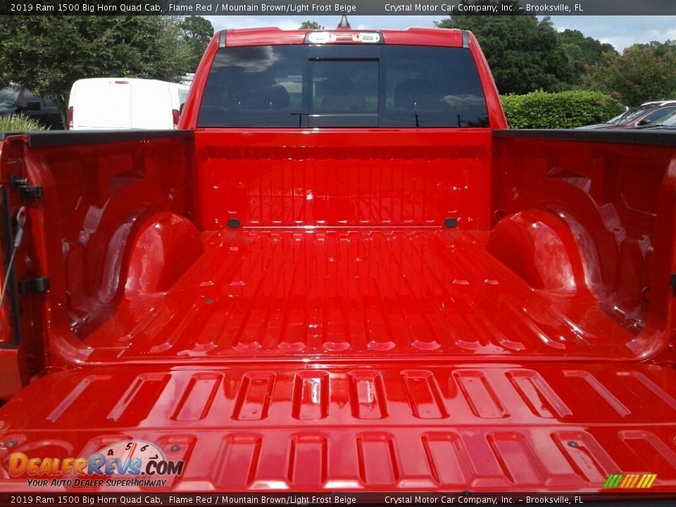 2019 Ram 1500 Big Horn Quad Cab Flame Red / Mountain Brown/Light Frost Beige Photo #19