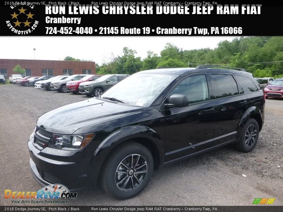 2018 Dodge Journey SE Pitch Black / Black Photo #1