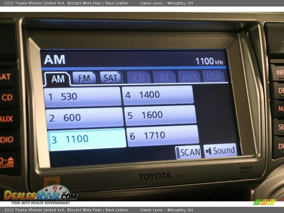 2012 Toyota 4Runner Limited 4x4 Blizzard White Pearl / Black Leather Photo #13