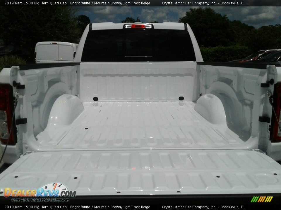 2019 Ram 1500 Big Horn Quad Cab Bright White / Mountain Brown/Light Frost Beige Photo #19