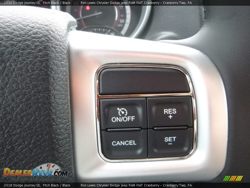 2018 Dodge Journey SE Pitch Black / Black Photo #18