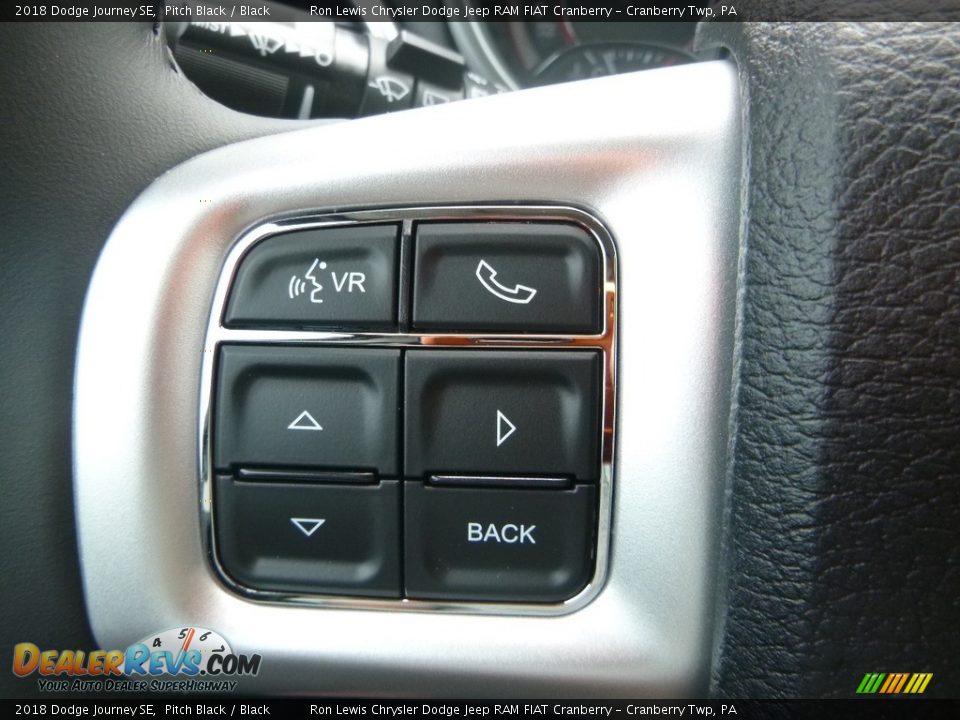 2018 Dodge Journey SE Pitch Black / Black Photo #19