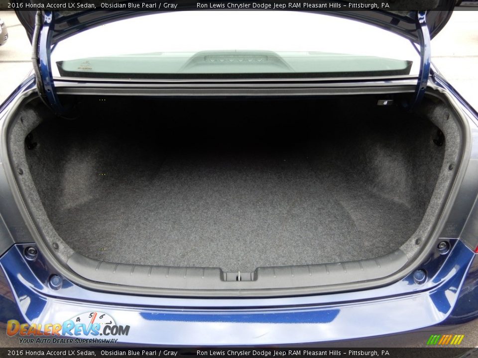 2016 Honda Accord LX Sedan Obsidian Blue Pearl / Gray Photo #13